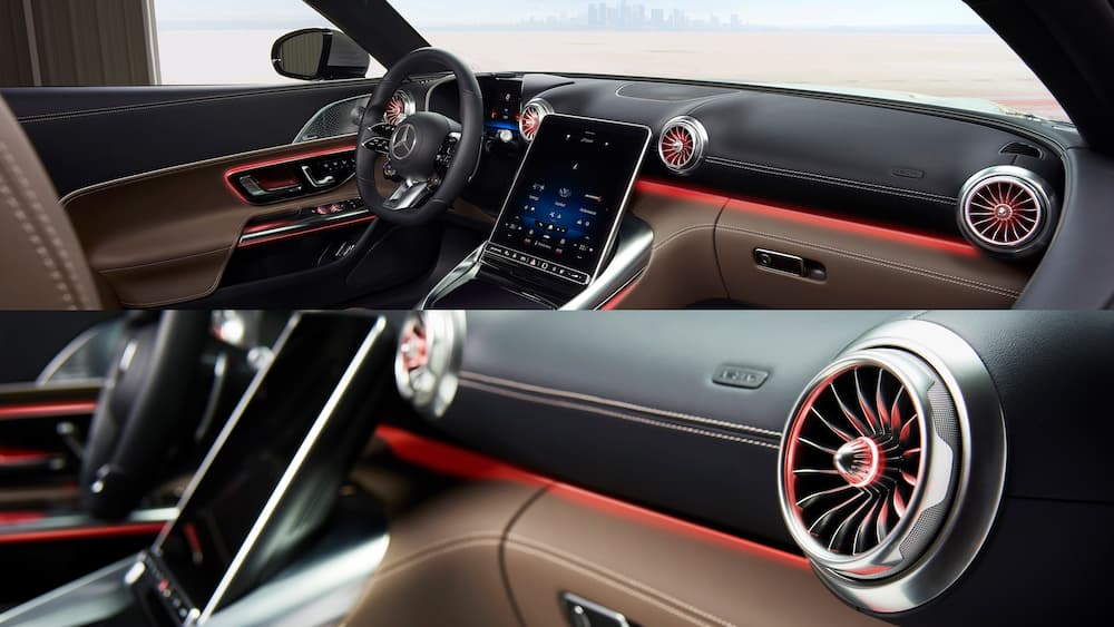 mercedes amg sl r232 interior ambient lighting 06